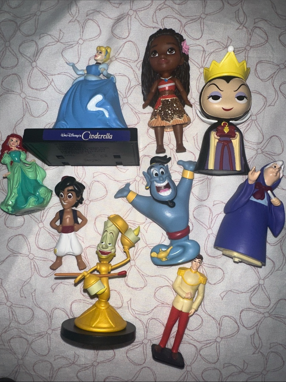 9pcs Disney Princess and Characters Mini Figurine Set